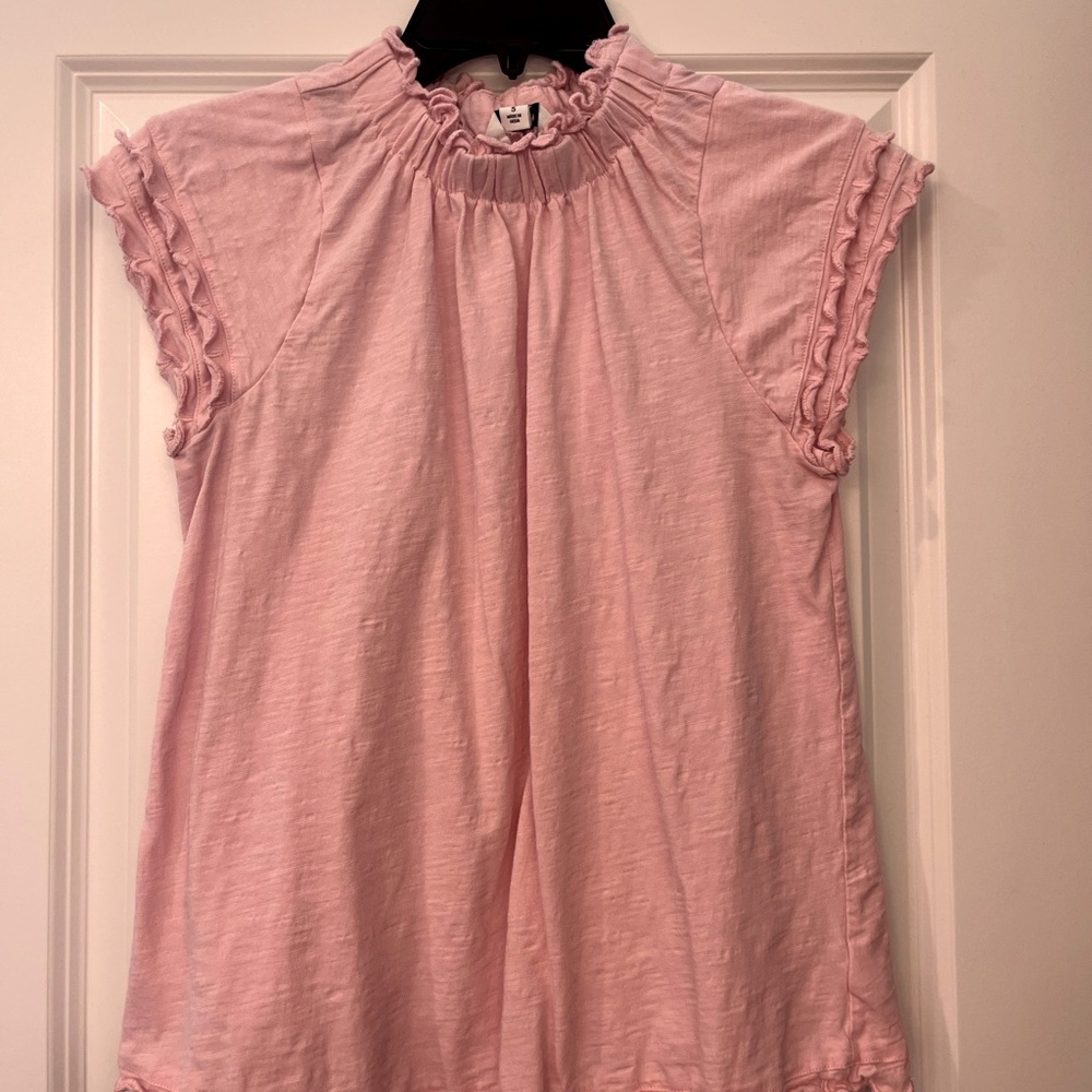 Pink Ruffle Shirt